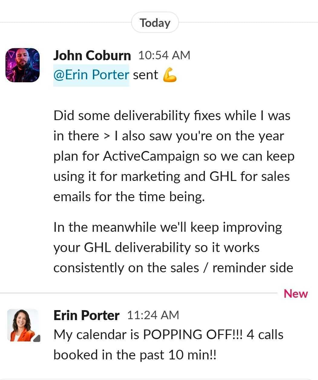 4 calls booked in 10 minutes after the deliverability fix